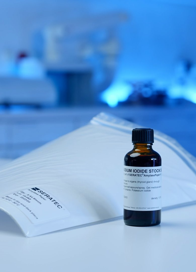 SERATEC AmylasePaper — картирование следов слюны — репрезентативное фото производителя