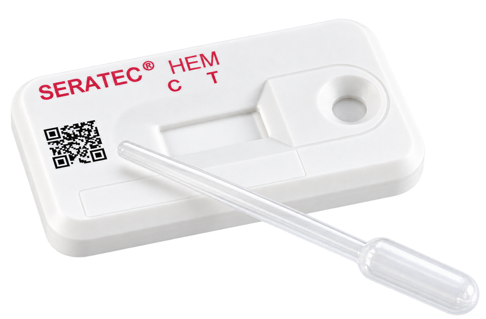 Восстановленное иллюстративное изображение кассеты SERATEC HemDirect и пипетки